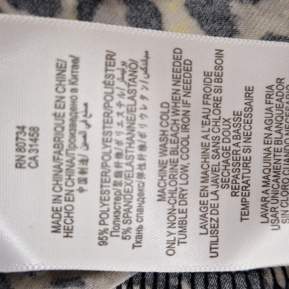 BCBGMaxAzria Brown Tan Adele Leopard Print Mobwife Authentic Wrap Dress Size S - Picture 11 of 12